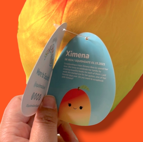 8" (NWT) Ximena the mango squishmallow - Picture 4 of 5